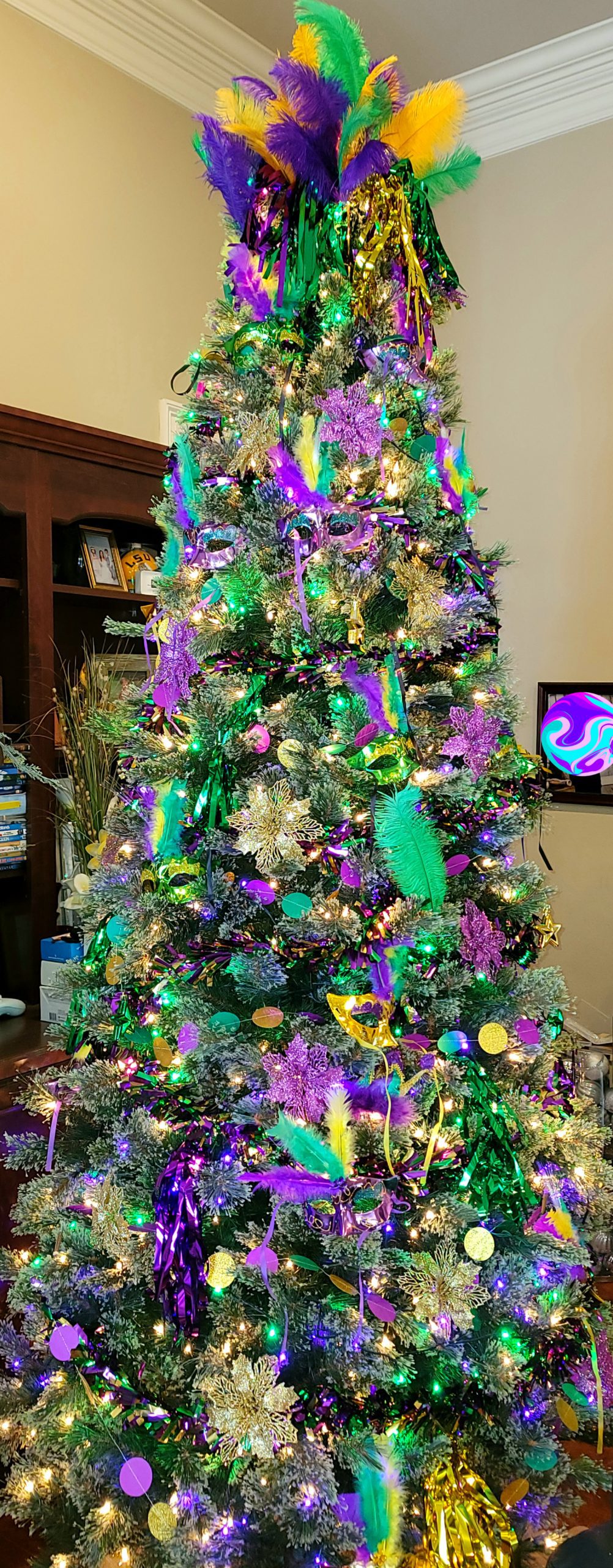 a mardi gras tree