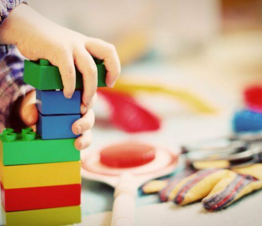 Child Playing with Blocks