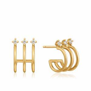 Hoop earrings triple hoop for Christmas Gift for Teens