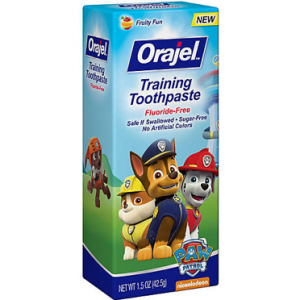 fluoride free toothpaste for training kids to brush their teeth