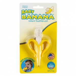 Bananas teething toy recommended by pediatric dentist