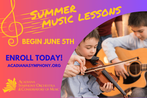 Summer Music Lessons in Lafayette Louisiana