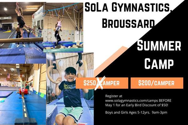 Gymnastics camp in Broussard