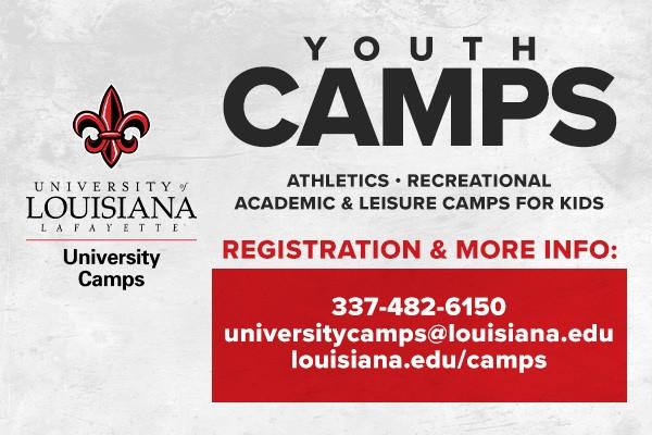 Athletics camps at the University of Louisiana in Lafayette