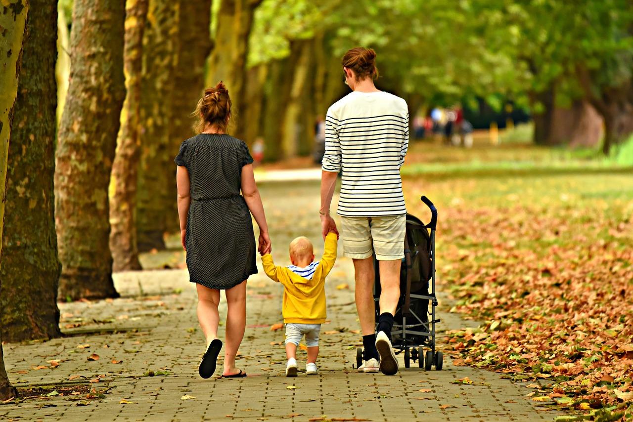 Family going on a walk, The Worst Part About Mom Guilt